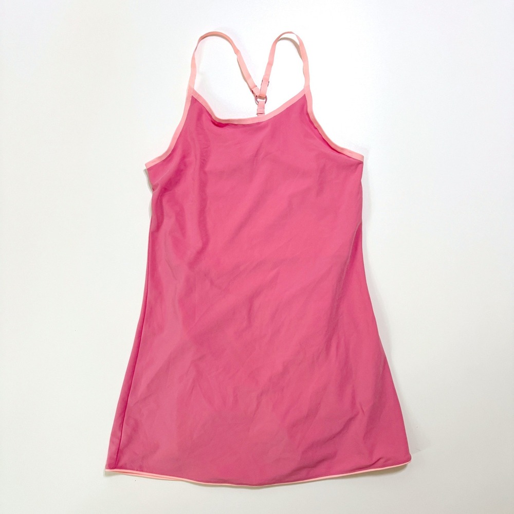 Outdoor Voices Exercise Dress Girls L (10/12) Pink Sleeveless Built-in Shorts